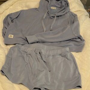 Pretty Little Thing Lavender Hoodie and Shorts Set